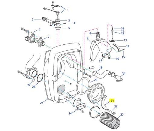 REC806624 - Plaque support - Embase DP et DPS - Volvo Penta 806624 / OMC 806624