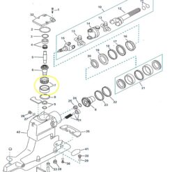 roulement conique arbre vertical Mercruiser alpha one 31-35990A1 - Mercruiser: 31-35990A1, 31-35990A2, 35990A1; Bombardier: 0509432, 0983891, 983891