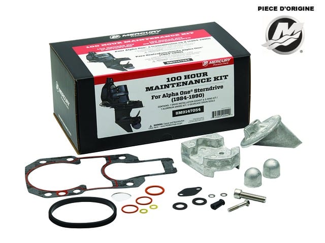 BK-8M0147054 - Kit entretien 100H ou 1 an - Original Mercruiser Alpha One Gen I 1984-1990