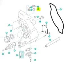 Joint huile transom Mercruiser 8M2005029  Pour Alpha one Gen 2