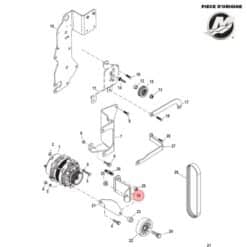 BK-864456T - SUPPORT POULIE ORIGINAL MERCRUISER 864456